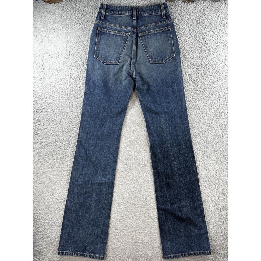 NWT Khaite Danielle Jeans 24 High Rise Straight Leg Slim Fit Denim - Picture 11 of 13